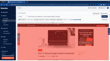 Identify time spent on page with scrollmap
