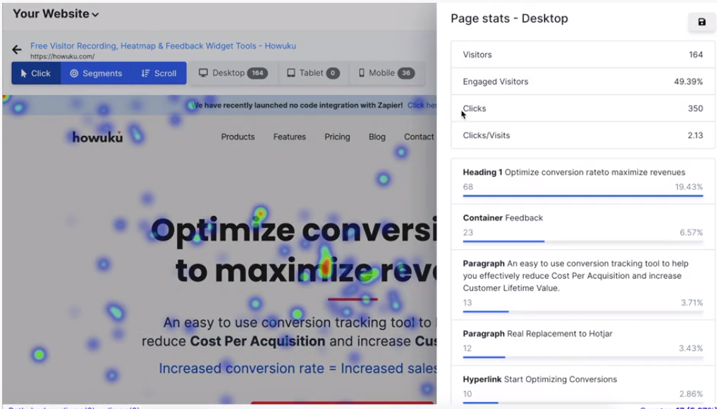 Howuku Best Dynamic Heatmap For Website