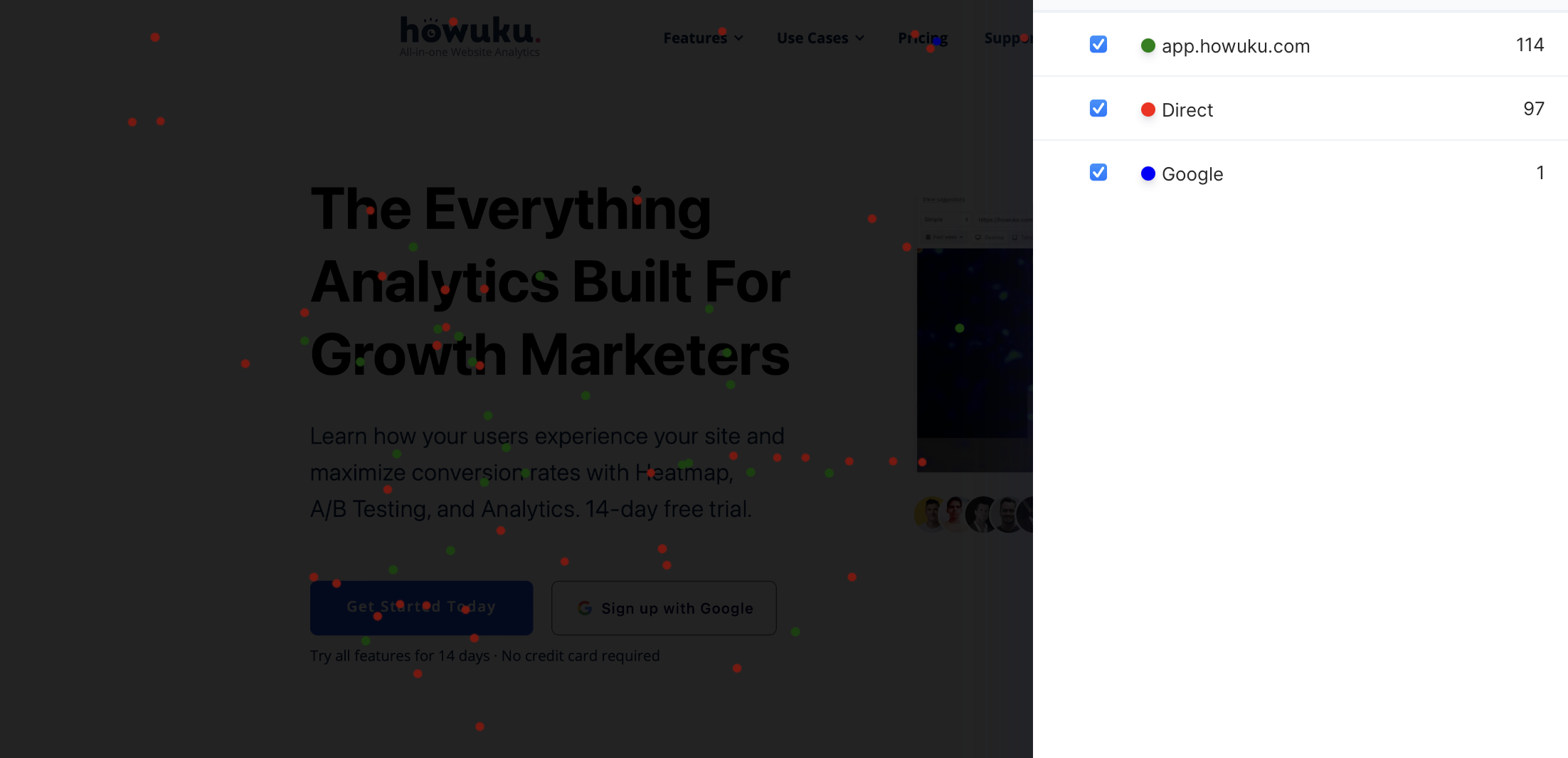 Segment maps separate user interactions into specific demographics, device types, or traffic sources.